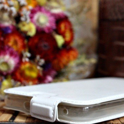 Чехол для Samsung Galaxy Win Duos (i8552) блокнот Experts Slim Flip Case LS, белый - фото