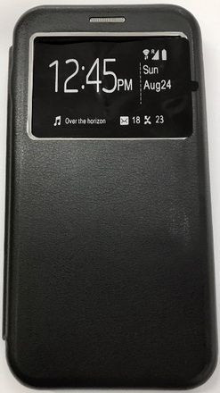 Чехол-книжка с окошком для Xiaomi Mi A2 Experts Winshell, черный - фото