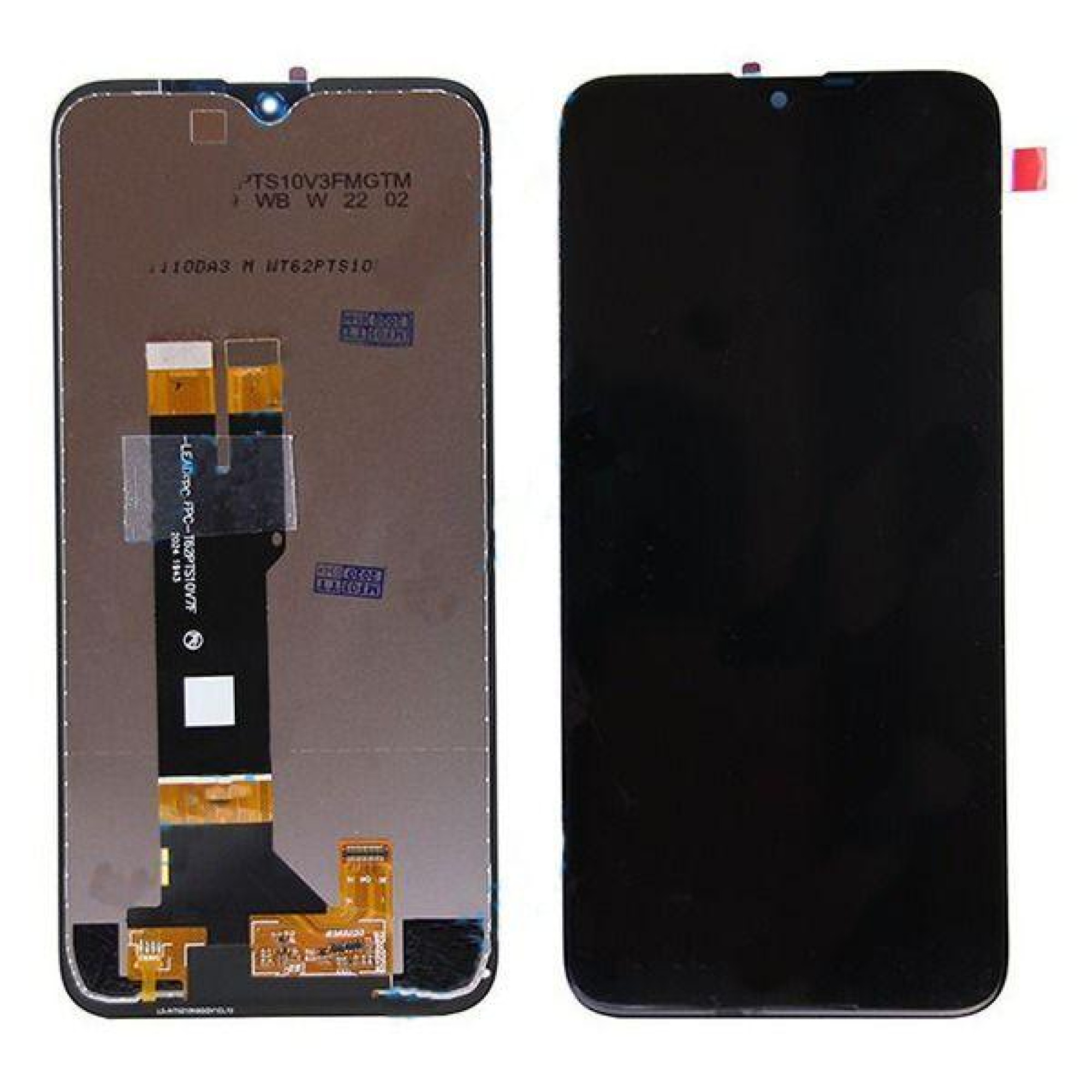 Дисплей (экран) для Nokia 2.3 c тачскрином, черный - фото