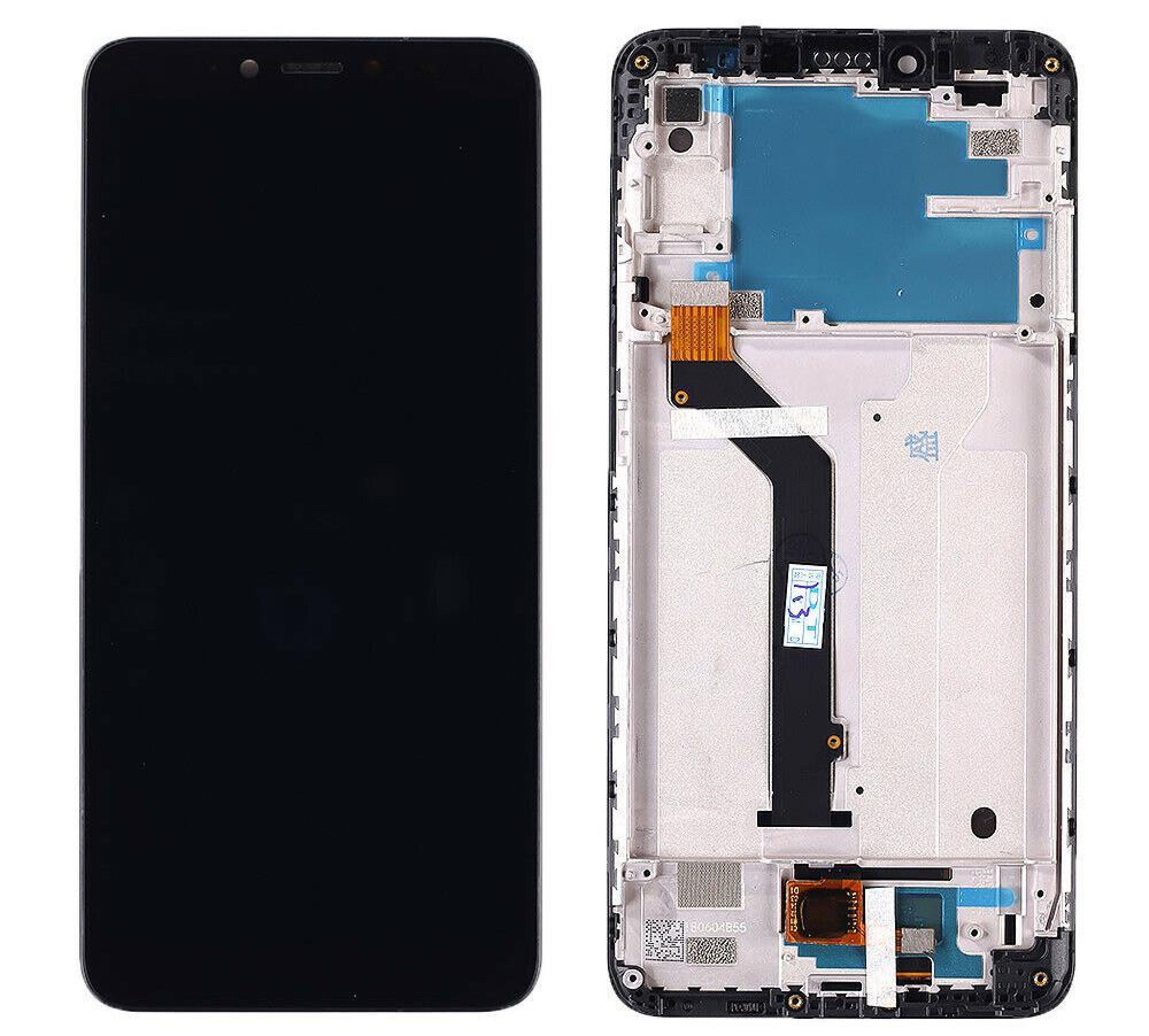Дисплей (экран) для Xiaomi Redmi S2 c тачскрином и рамкой (black) - фото