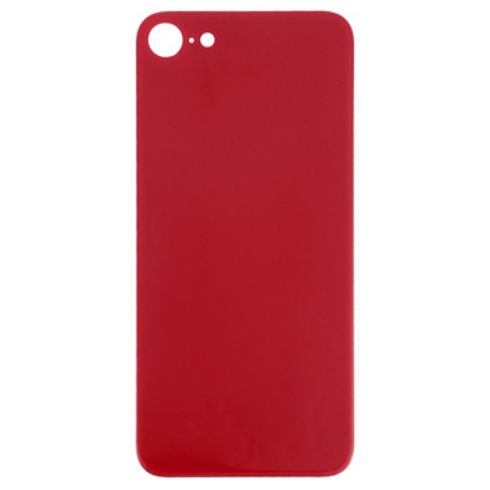 Задняя крышка для Apple iPhone SE 2020 (широкое отверстие под камеру), красная - фото