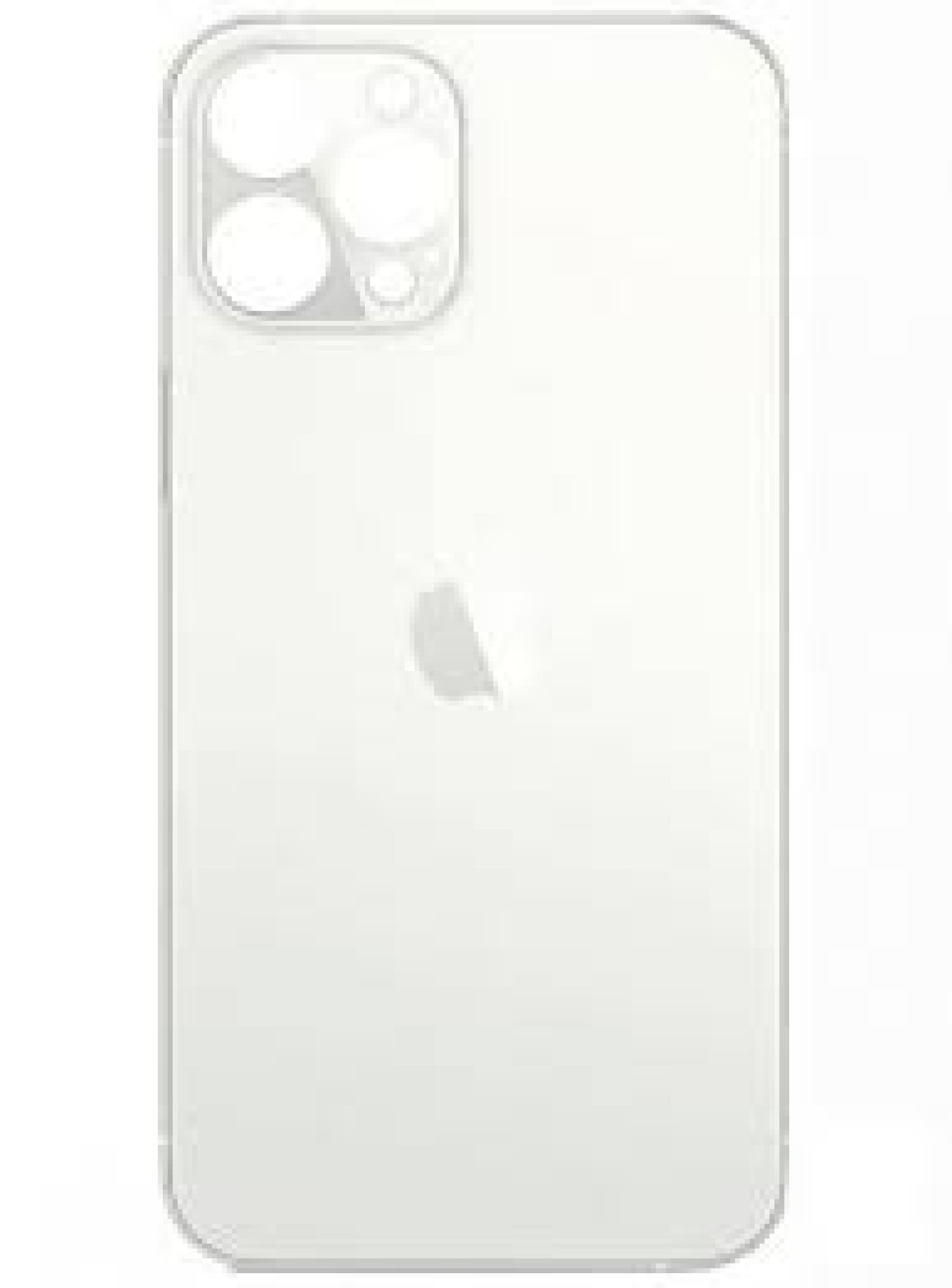 Задняя крышка для Apple iPhone 12 Pro Max (широкое отверстие под камеру), белая - фото