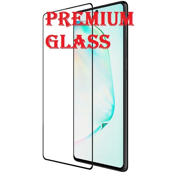 Защитное стекло для Samsung Galaxy S10 Lite (Premium Glass) с полной проклейкой (Full Screen), черное - фото