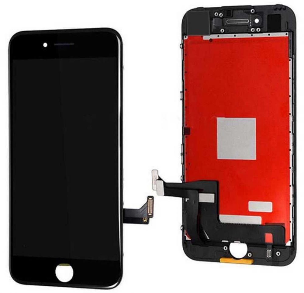 Дисплей (экран) для Apple iPhone 7 (с тачскрином и рамкой) аналог, black - фото