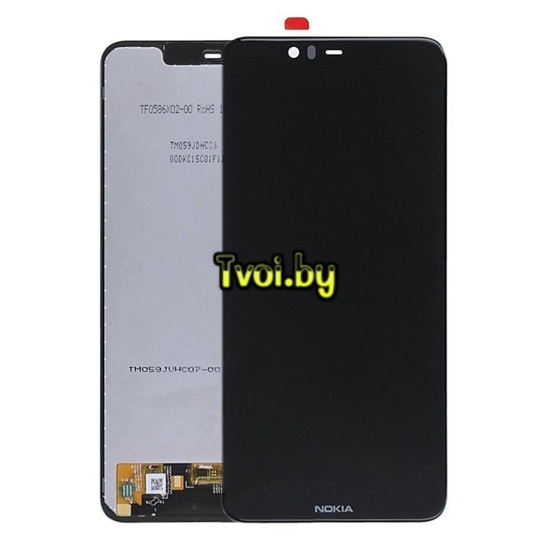 Дисплей (экран) для Nokia 5.1 (TA-1075) c тачскрином, (Black) - фото