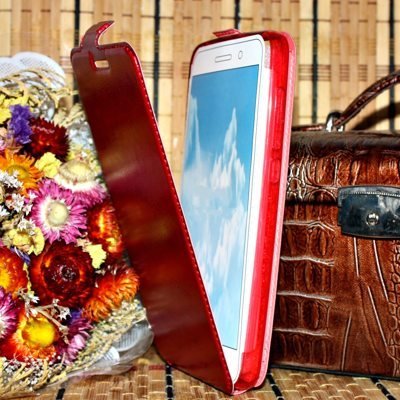 Чехол для Huawei Honor 4X блокнот Experts Slim Flip Case LS, красный - фото