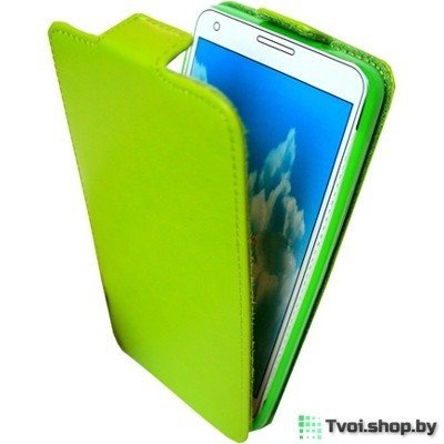 Чехол для Sony Xperia C блокнот Experts Slim Flip Case LS, зеленая - фото