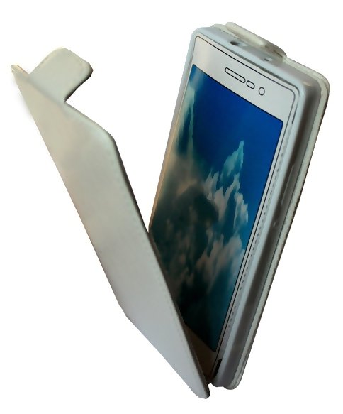 Чехол для Alcatel One Touch Idol 6030/ 6030X/ 6030D блокнот Experts, белый - фото2