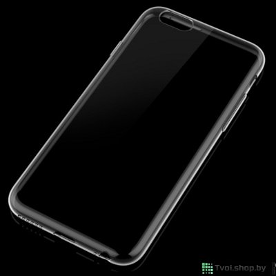 Чехол для iPhone 6 Plus накладка силикон, прозрачный - фото