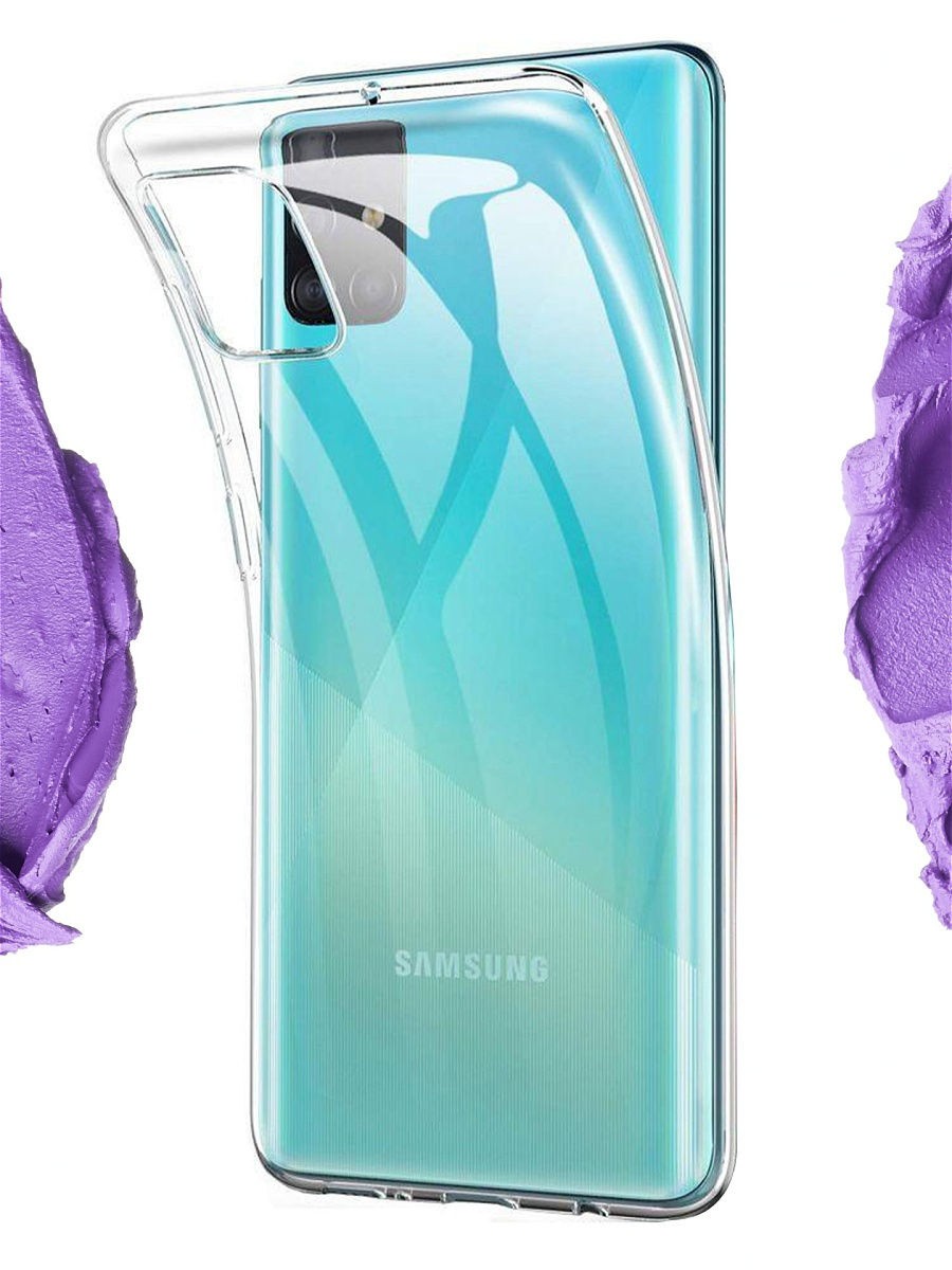 Силиконовый чехол для Samsung Galaxy A31 (2 мм), прозрачный