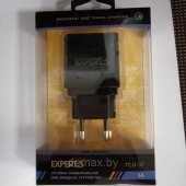Сетевое зарядное устройство EXPERTS TCU-37 USB (3.0A), черное - фото