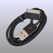 Кабель USB для Apple iPhone 4, 4s, Ipod - Energi, черный - фото