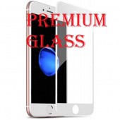Защитное стекло для Apple iPhone 7 Plus (Premium Glass) с полной проклейкой (Full Screen), белое - фото