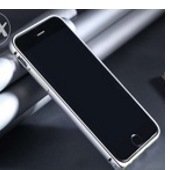 Бампер для iPhone 6/ 6s алюминиевый Cross, серебро - фото