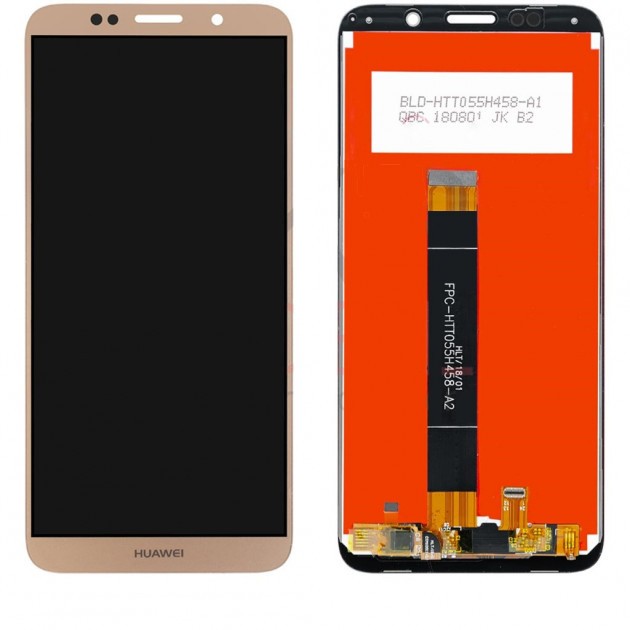 Дисплей (экран) для Huawei Y7 2018 (LDN-L01, LDN-L21, LDN-LX3) c тачскрином, золотой