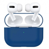 Силиконовый чехол для Apple Airpods Pro, синий - фото