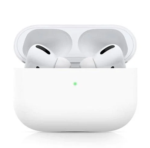 Силиконовый чехол для Apple Airpods Pro, белый - фото