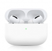 Силиконовый чехол для Apple Airpods Pro, белый - фото
