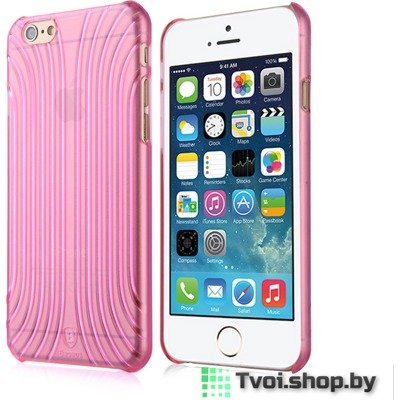 Чехол для iPhone 6/ 6s накладка Baseus для iPhone 6/ 6s 3D пластик, розовый