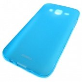Чехол для Samsung Galaxy A7 (A700F) матовый силикон Experts TPU Case, голубой - фото