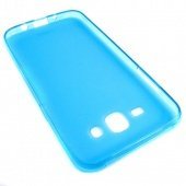 Чехол для Samsung Galaxy J1 (J100H) матовый силикон Experts, голубой - фото