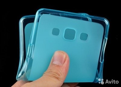 Чехол для Samsung Galaxy J1 (J100H) матовый силикон Experts, голубой - фото