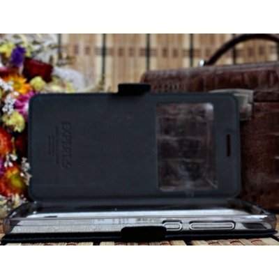 Чехол для Nokia Lumia 550 книга с окошком Experts, черный - фото