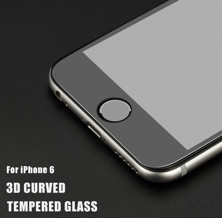 Защитное стекло для iPhone 6s plus Full Screen 3D, black - фото
