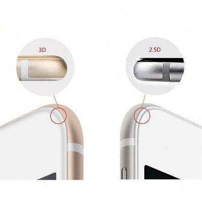 Защитное стекло для iPhone 6s Full Screen 3D, white - фото