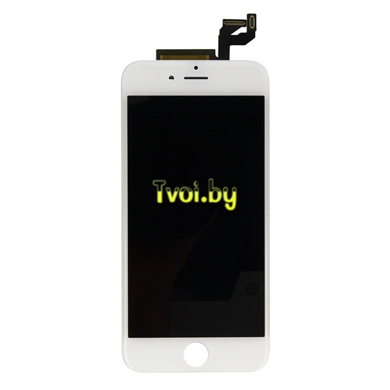 Дисплей (экран) для Apple iPhone 6s (с тачскрином и рамкой) аналог, white - фото