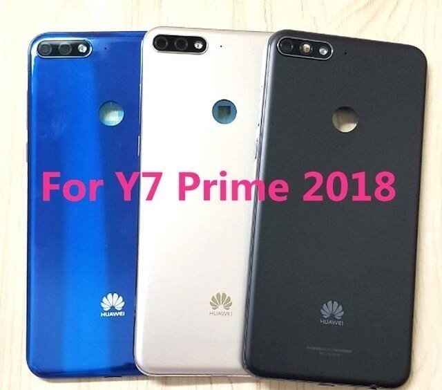 Задняя крышка для Huawei Y7 2018, чёрная - фото