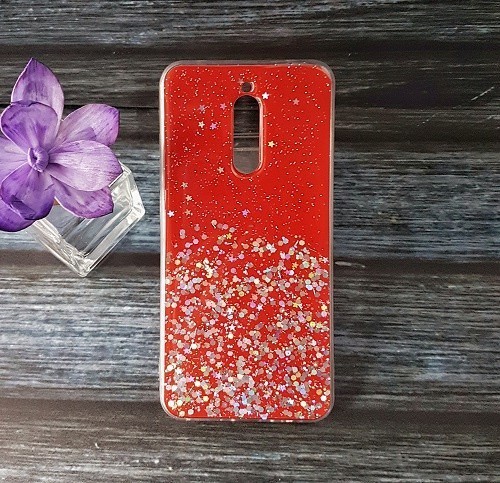 Силиконовый чехол для Xiaomi Redmi 8 Confetti, красный - фото