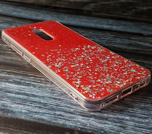 Силиконовый чехол для Xiaomi Redmi 8 Confetti, красный - фото2