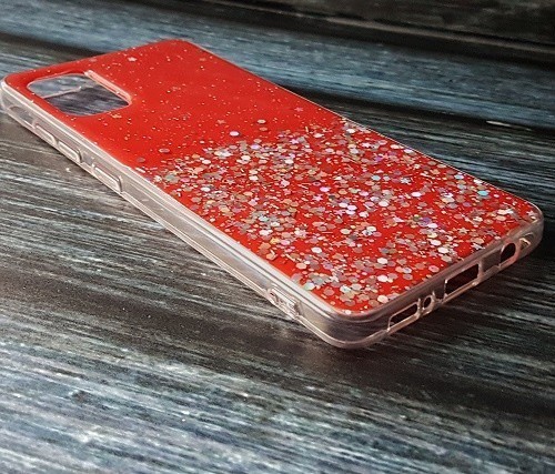 Силиконовый чехол для Samsung Galaxy A71 Confetti, красный - фото2