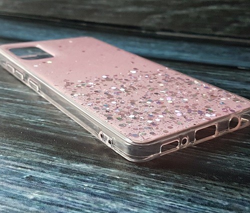 Силиконовый чехол для Samsung Galaxy A71 Confetti, розовый - фото2