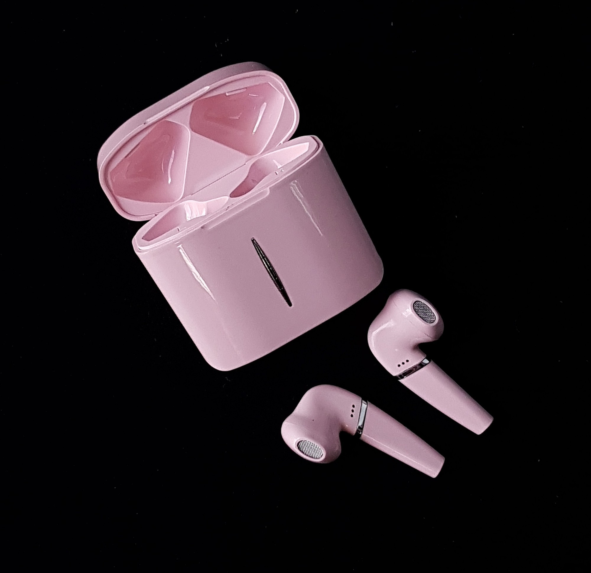 Беспроводные наушники HX03 TWS, розовые - фото4