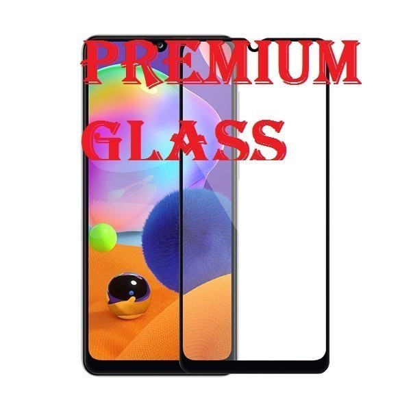 Защитное стекло для Samsung Galaxy A41 (Premium Glass) с полной проклейкой (Full Screen), черное