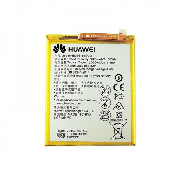 Аккумулятор для Huawei P10 Lite (HB366481ECW), оригинальный - фото