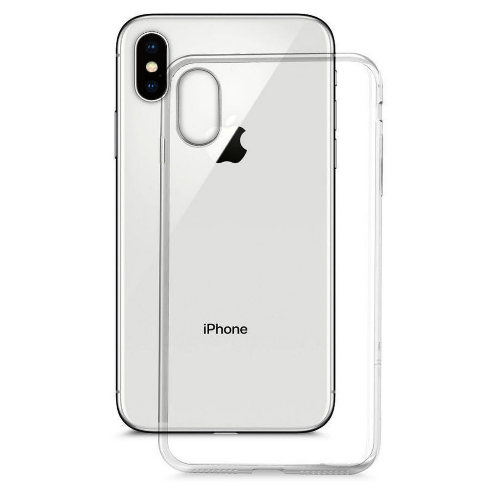 Силиконовый чехол для Apple iPhone XS Experts Lux, прозрачный - фото