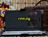 Чехол для Samsung Galaxy A01 книга с окошком Experts, черный - фото