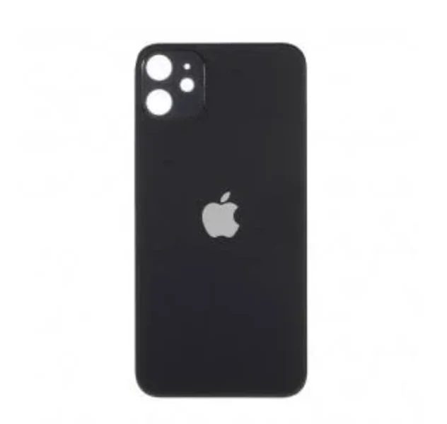 Задняя крышка для Apple iPhone 11 (широкое отверстие под камеру), черная