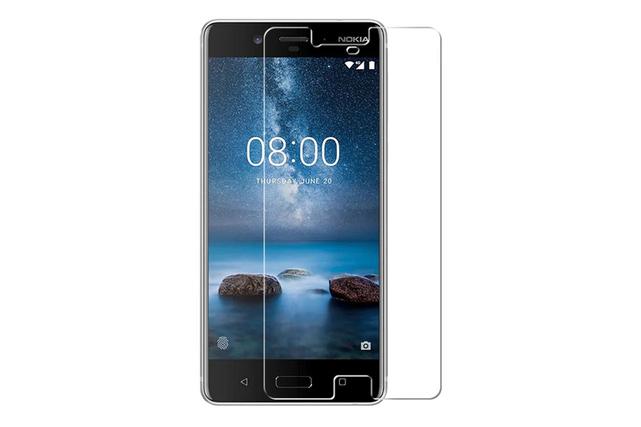 Защитное стекло для Nokia 8 (противоударное) - фото