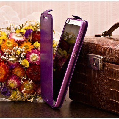 Чехол для Huawei Ascend P2 блокнот Experts Slim Flip Case, фиолетовый - фото2