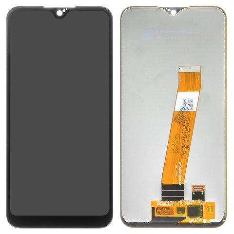 Дисплей (экран) для Samsung Galaxy A01 (A015F) Small Connector в рамах с тачскрином, черный