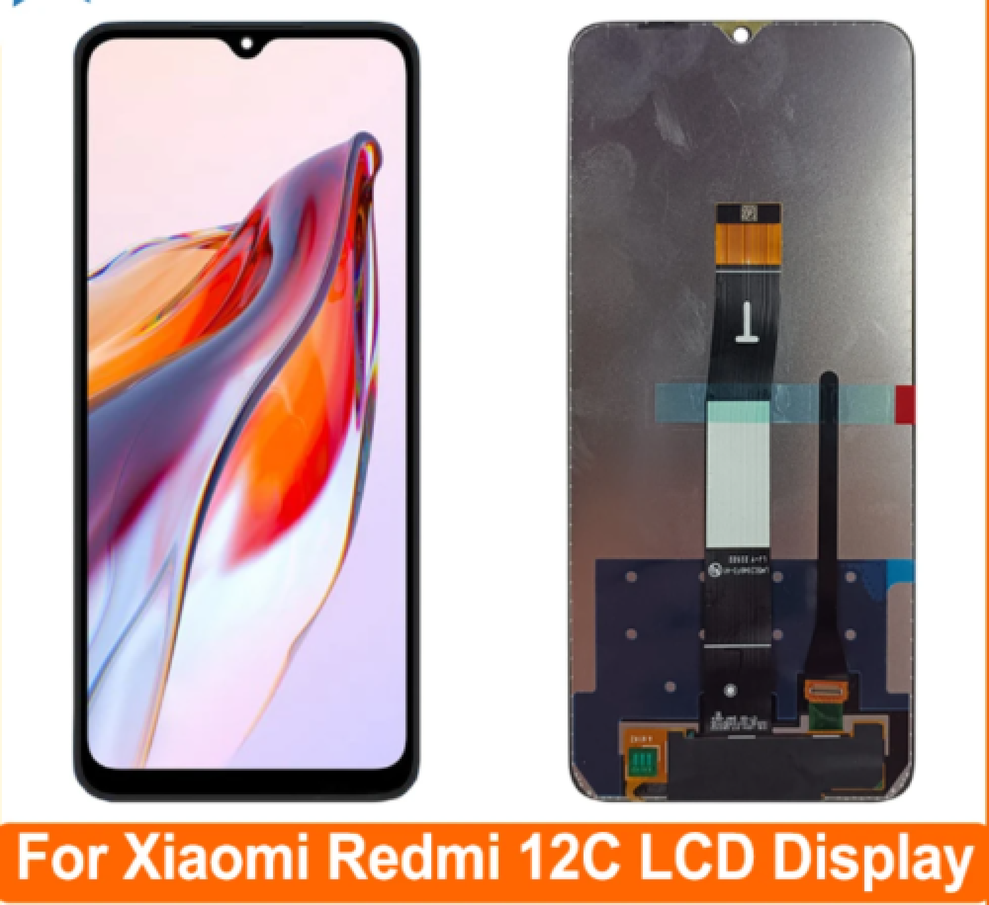Дисплей (экран) для Xiaomi Redmi 12C Original 100% c тачскрином, черный