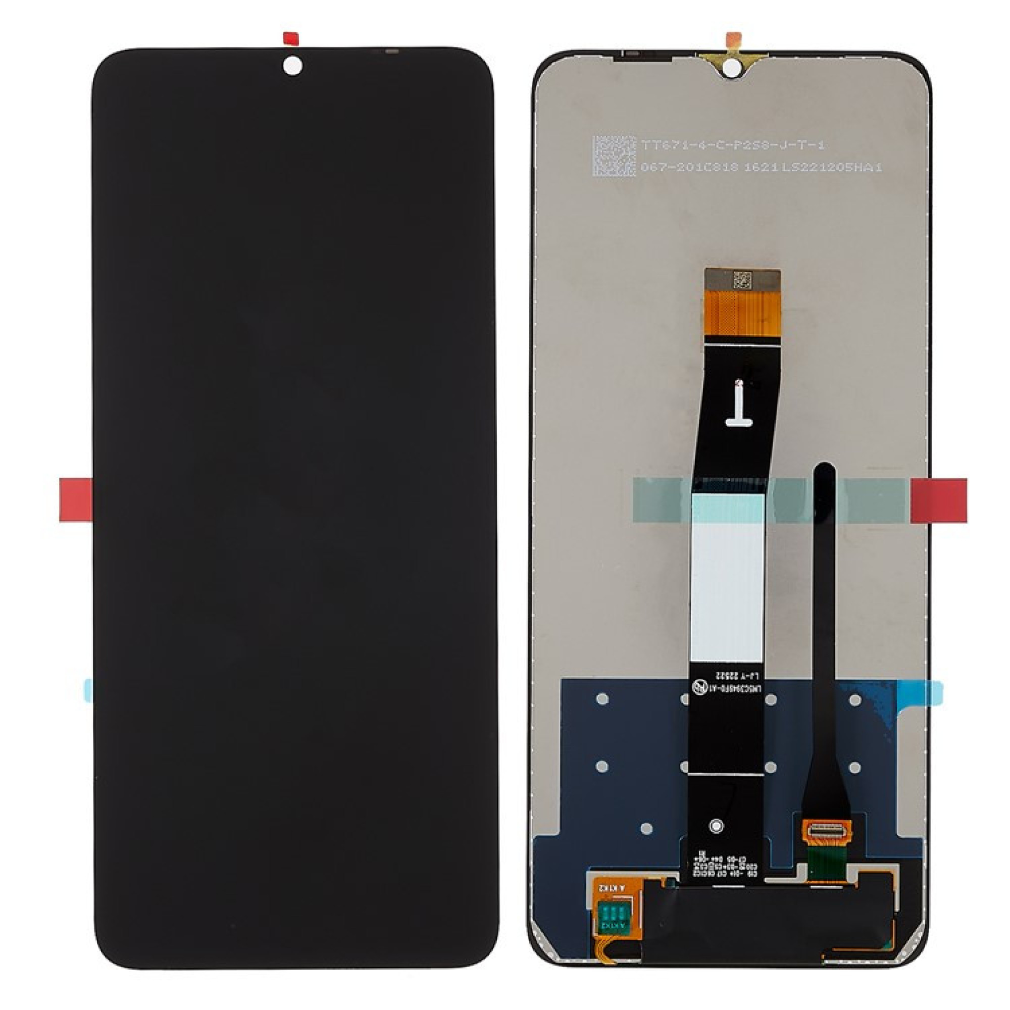 Дисплей (экран) для Xiaomi Redmi 12C Original 100% c тачскрином, черный - фото2