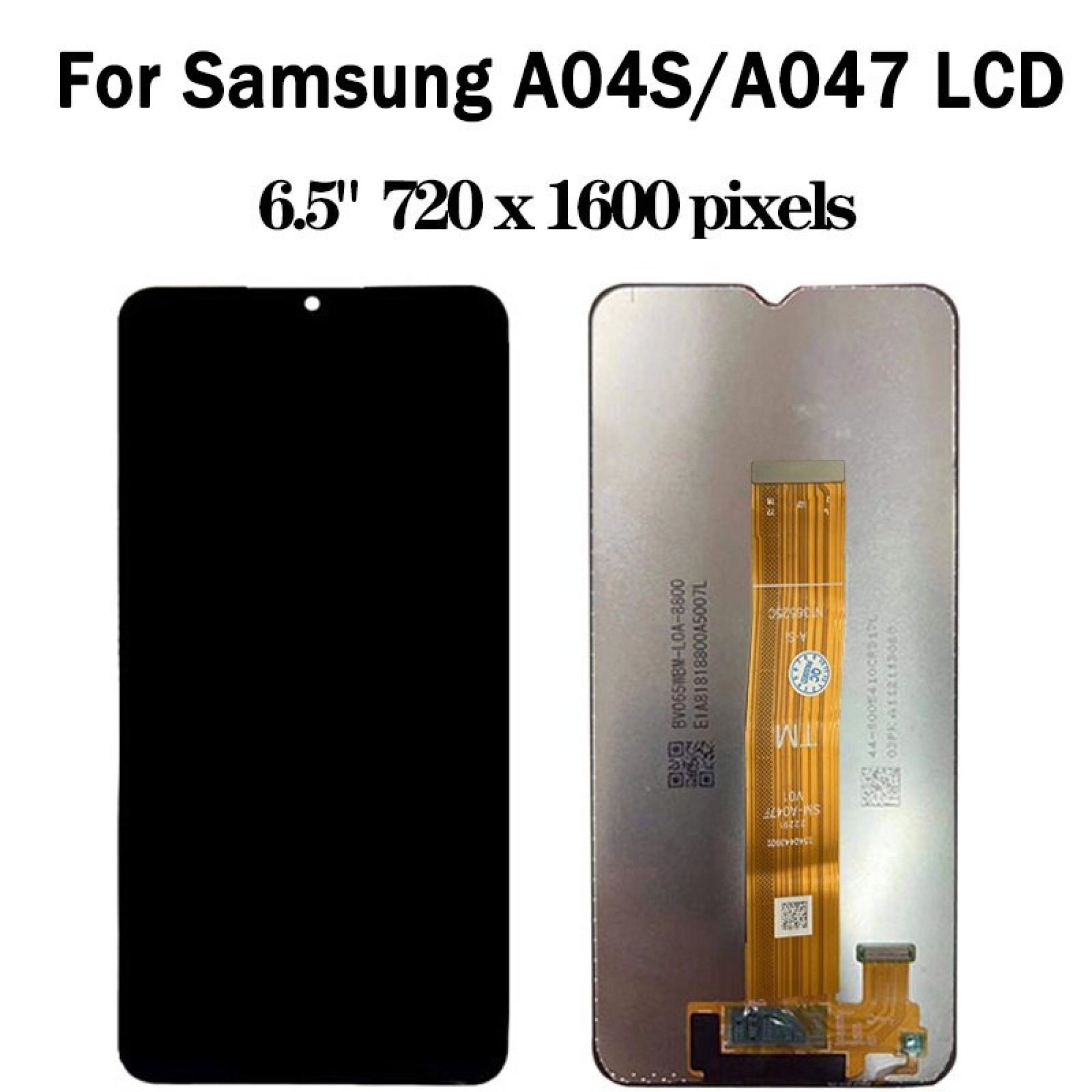 Дисплей (экран) для Samsung Galaxy A04s (A047) Original 100% с тачскрином, черный - фото