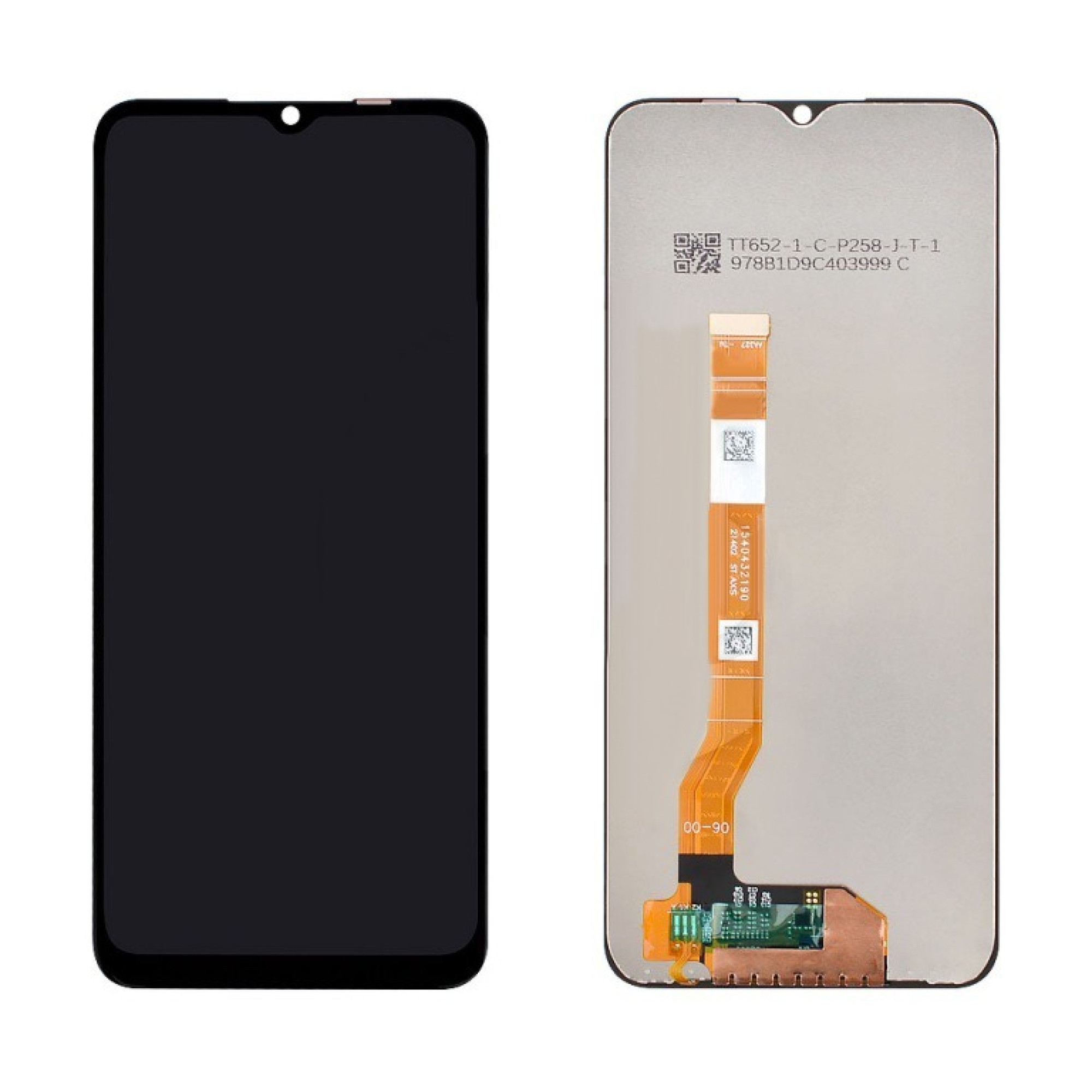 Дисплей (экран) для Realme C35 с тачскрином, черный - фото