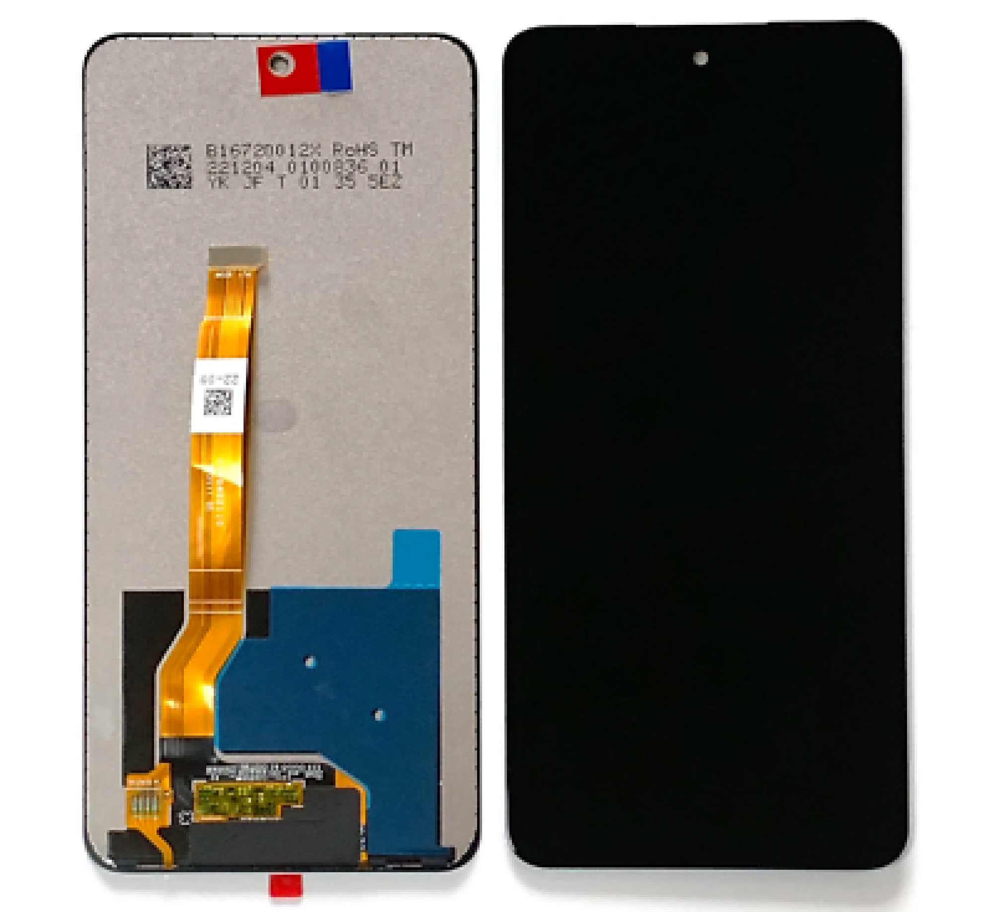 Дисплей (экран) для Realme C55 с тачскрином, черный - фото