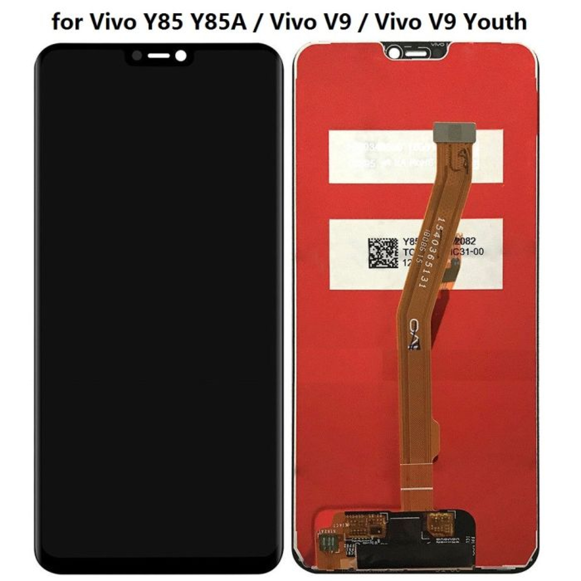Дисплей (экран) для Vivo V9 c тачскрином (black) - фото